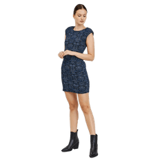 Orsay Tmavomodré dámske vzorované plášťové šaty ORSAY_413033660000 L