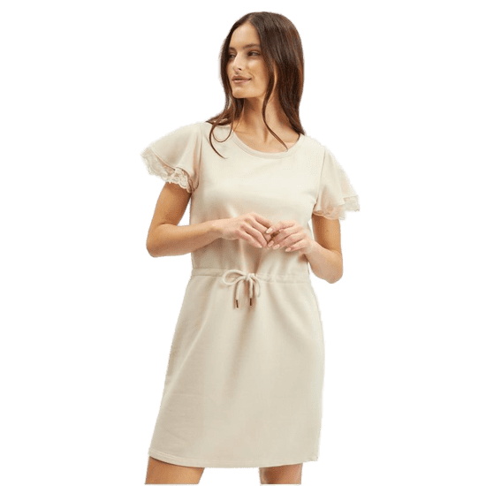 Orsay Béžové dámske teplákové šaty s čipkou ORSAY_443007-048000 XS