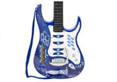 Lean-toys Struny na elektrickú gitaru Mikrofónny zosilňovač modrý
