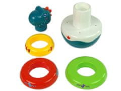 Lean-toys Bubble Dragon Rattle Farebné ráfiky