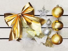 LAALU Sada vianočných ozdôb 136 ks v luxusnom boxe ŽIARIVÁ ELEGANCE na vianočné stromčeky 240-270 cm