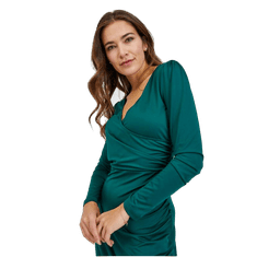 Orsay Zelené dámske šaty s rukávmi ORSAY_410242-856000 36