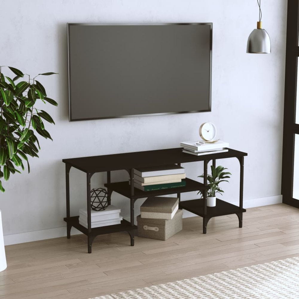 Vidaxl TV skrinka čierna 102x35x45,5 cm kompozitné drevo