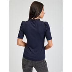 Orsay Tmavomodré dámske tričko s čipkou ORSAY L ORSAY_150230526000 S