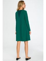 Style Stylove Dámske mini šaty Flonor S137 tmavo zelená L