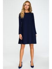 Style Stylove Dámske mini šaty Flonor S137 temno modra L