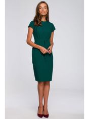 Style Stylove Dámske mini šaty Helaiflor S239 tmavo zelená S
