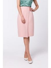 Style Stylove Dámska midi sukňa Enydron S343 púdrová ružová L