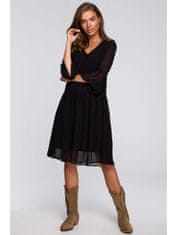 Style Stylove Dámske midi šaty Larad S236 čierna XXL