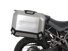 SHAD Kompletná sada bočných hliníkových kufrov TERRA, 36/47 litrový bočné kufre, vrátane montážnej sady SHAD TRIUMPH Tiger 800