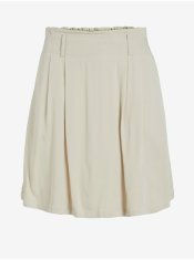 VILA Béžová krátka sukňa s opasok VILA Vero XL