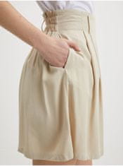 VILA Béžová krátka sukňa s opasok VILA Vero XL
