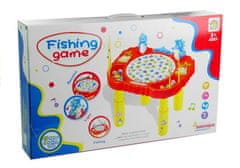 Lean-toys Fish Catching Arcade Game Lights Blue