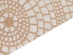 Beliani Jutový koberec 160 x 230 cm béžová/biela ARIBA