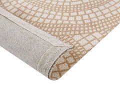 Beliani Jutový koberec 80 x 150 cm béžová/biela ARIBA
