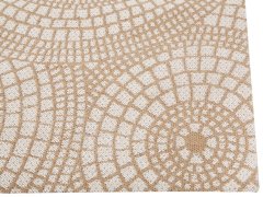Beliani Jutový koberec 80 x 150 cm béžová/biela ARIBA