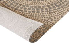 Beliani Jutový koberec 160 x 230 cm béžová/sivá ARIBA