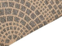 Beliani Jutový koberec 160 x 230 cm béžová/sivá ARIBA