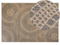 Beliani Jutový koberec 200 x 300 cm béžová/sivá ARIBA