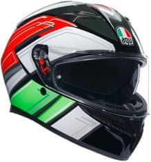 AGV prilba K-3 Wing černo-bielo-červeno-zelená L