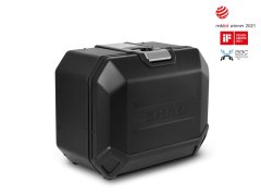 SHAD Kompletná sada čiernych hliníkových kufrov TERRA BLACK , 37 litrov vrchný kufor, 47L/47 litrov bočné kufre, vrátane montážnej sady a platni SHAD HONDA X-ADV 750