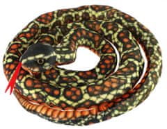 Teddies Had plyšový 200 cm čierno-oranžovo-žltý