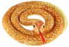 Had plyšový 200 cm oranžovo-žltý