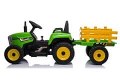 Lean-toys Batériový traktor s prívesom XMX611 zelený