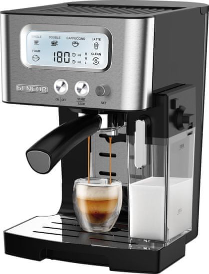 SENCOR automatické espresso SES 4090SS