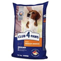 Club4Paws Premium CLUB 4 PAWS PREMIUM Pre Stredných Plemien 14 kg. Kompletné Suché Krmivo Pre Dospelé Psy
