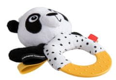 Canpol babies Senzorická hračka PANDA s hryzátkom a hrkálkou BabiesBoo