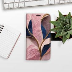 iSaprio Flipové puzdro - Pink Leaves pre Samsung Galaxy A34 5G