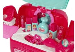 Lean-toys Ružová kozmetická súprava v batohu