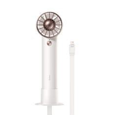 BASEUS Flyer Turbine ručný / stolný ventilátor 4000mAh + kábel USB-C, biely