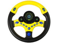 Lean-toys Interaktívny volant Žltý simulátor jazdy Zvuky Svetlá