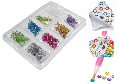 Lean-toys Diamantové vyšívanie Kreatívna sada Nálepky Lepenie diamantov