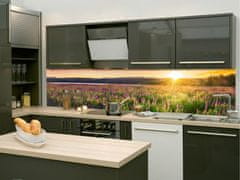 Dimex fototapety do kuchyne, samolepiace KI-260-145 Lúka pri západe slnka 60 x 260 cm