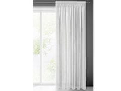 DESIGN 91 Hotová záclona s riasiacou páskou - Elpidia biela 1,4 x 2,7 m