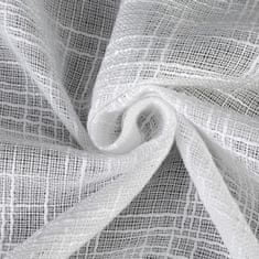 DESIGN 91 Dekoračná záclona tkaná s riasiacou páskou - Rubi biela 1,4 x 2,7 m