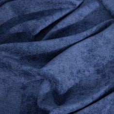 DESIGN 91 Dekoračný vintage záves s krúžkami - Anisa, modrý 140 x 250 cm