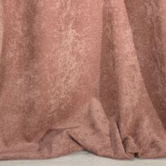 DESIGN 91 Dekoračný vintage záves s krúžkami - Anisa, ružový 140 x 250 cm