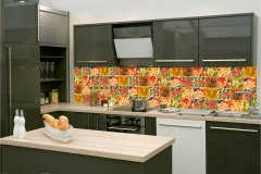 Dimex fototapety do kuchyne, samolepiace KI-260-166 Mozaika rastlín 60 x 260 cm