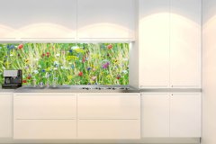 Dimex fototapety do kuchyne, samolepiace KI-180-172 Lúka s kvetmi 60 x 180 cm