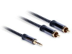 AQ Kabel Jack 3,5 mm - 2xRCA (M) stereo Długość: 0,75m AQ Premium