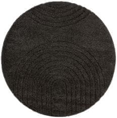 Kusový koberec Norwalk 105105 dark grey 160x160 (priemer) kruh