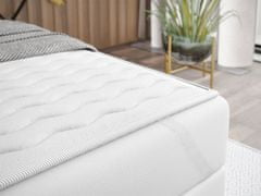 Veneti Boxspringová manželská posteľ 140x200 MADENA - hnedá + topper a LED osvetlenie ZDARMA