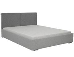 Veneti Čalúnená manželská posteľ s úložným priestorom 160x200 WILSTER - šedá