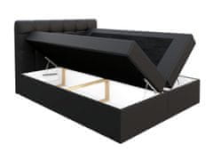 Veneti Boxspringová manželská posteľ 200x200 TOMASA 1 - svetlá šedá + topper ZDARMA