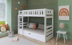 Veneti Detská poschodová posteľ ALLA - 90x190, borovica