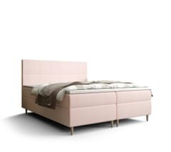 Kontinentálna manželská posteľ ANGELES - 160x200, ružová